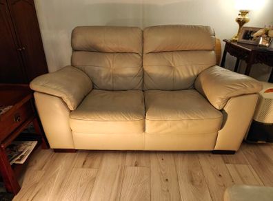 2 seater leather sofa