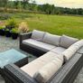 Outdoor corner sofa rattan style Image 5