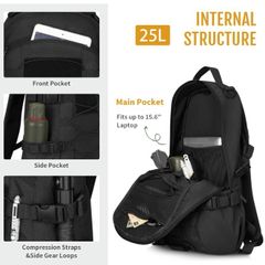 Hiking Backpack HUNTVP 25L Black