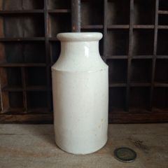 Antique Midland Pottery Ink Jar