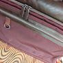 Large Piquadro Italian Leather and Canvas Briefcase, Messenger, Laptop, Storage Bag Image 8