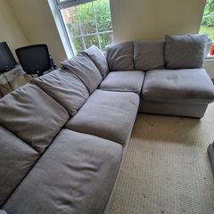 Harvey Norman Fantasia grey corner sofa with chaise