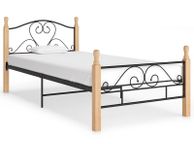 main image for ad Bed Frame Black Metal 90x200 cm