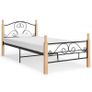 Bed Frame Black Metal 90x200 cm Image 2