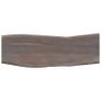 Console Table Grey 115x35x76 cm Solid Aacia Wood and Iron Image 6