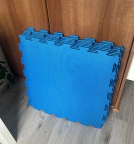 Blue play mats
