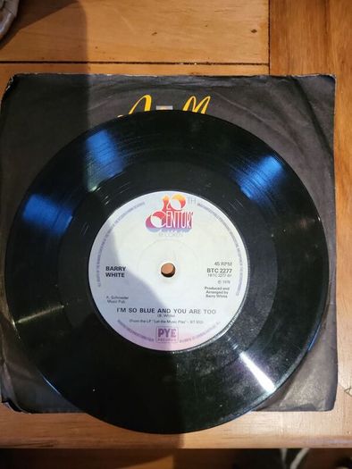 Barry White Im So Blue And You Are Too 7 inch vinyl single
