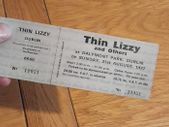 Thin Lizzy replica concert ticket