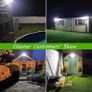 Solar Lights Outdoor 3 Heads, Claoner Upgraded 128 LED Solar Motion Sensor Security Light with 360 Degree Wide Lighting Angle, Easy to Install, IP65 Waterproof Durable Solar Powered Flood Lights for Outside (FREE POSTAGE) Image 3