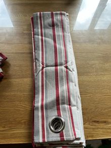 Striped curtains