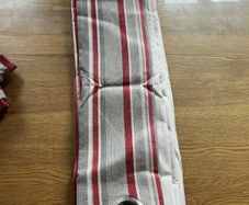 Striped curtains