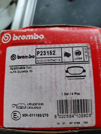 alfa romeo brake pads