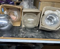 Section of glass vases and bowls