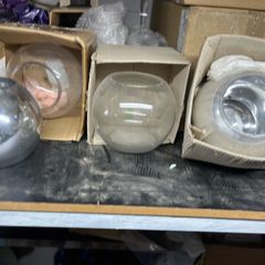 Section of glass vases and bowls