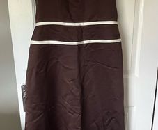 Brown Bridesmaid dress Size 12 and Size 7 Shoes