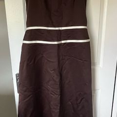 Brown Bridesmaid dress Size 12 and Size 7 Shoes