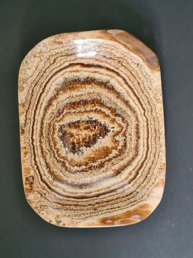 Natural Aragonite Stone Charging Plate  Polished Crystal, Display Slab, Unique Home Decor