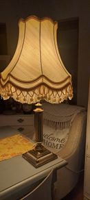 Huge Antique Heavy Brass Lamp