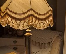 Huge Antique Heavy Brass Lamp