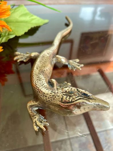 Peerage Brass Lizard Post War 1950s 25 cm