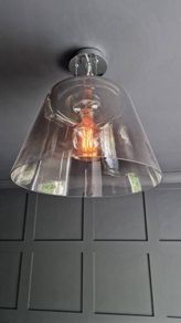 2 Designer large pendant lighting (x 2 of same )(Ideal Lux) Cylinder SP1