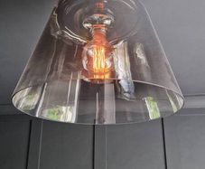 2 Designer large pendant lighting (x 2 of same )(Ideal Lux) Cylinder SP1