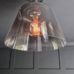 2 Designer large pendant lighting (x 2 of same )(Ideal Lux) Cylinder SP1