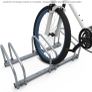 NEW SALE | 3 Bike Stand Floor or Wall mounted bike rack for garage Bicycle Parking rack Cycle Storage Locking Stand Image 5