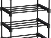 5 Tier Shoe Racks Set of 2 Metal Shoe Rack Stackable Space Saving Shoe Storage Multifunctional Stand Rack