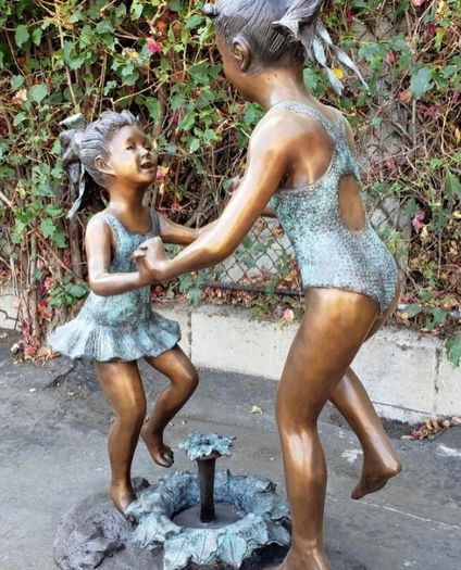 Bronze kids fountain