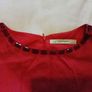 Zara Red Linen Dress Image 4
