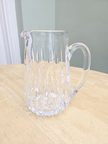 Large Heavy Crystal Water Jug