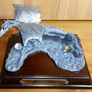 Metal Dragon Figure with Crystals - THE FLYING DRAGON - With Plinth - Boxed Image 2