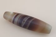 Vintage Middle Eastern Yemeni Suliemani Natural Eye Agate Bead Amulet
