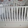 White Sleigh Cot Bed Image 2