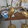 Antique stork ornaments brass Image 2