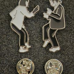 Pulp fiction, pin back badges. X 2