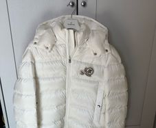 White Moncler Coat men