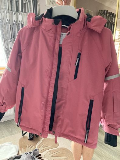 Polarn O Pyret waterproof jacket snowy 8-9 years