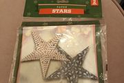 christmas stars x 2