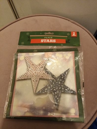 christmas stars x 2