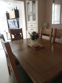 Dining table and chairs