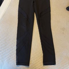 Lululemon leggins black mesh size 8-10