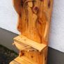 Rustic driftwood couple floating shelf / display Image 6