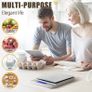 Food Scale, Rechargeable Kitchen Scale with Trays 500g/0.01g, Tare Function Digital Scale Grams and Ounces, for Weight Loss, Dieting, Baking, Cooking, Meal Prep, Coffee, Jewelry, Silver (FREE POSTAGE) Image 3