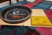 original guinness pub tray and Gold Flake Cigarette box