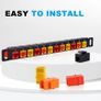 10 inch 0.5U 12 Port Blank Keystone Patch Panel with Cat6 RJ45 Keystone Jack Insert for DeskPi RackMate T0/T1/T2 Network Cabinets/Server Rack Image 6