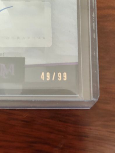 2024-25 Topps Museum Collection Morgan Rogers certified autograph trading card serial numbered 40/99.