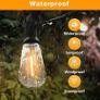 120FT Festoon Lights Outdoor, Garden Patio String Lights Mains Powered, 2200K Warm White, ST38 Waterproof LED String Lights with 62 Plastic Vintage Bulbs for Backyard Party Wedding (FREE POSTAGE) Image 7