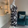 Ladies Black & White Floral Dress from Debenhams Image 6